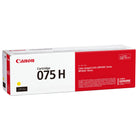 Canon 075H Genuine Toner Cartridge - High Yield - Yellow-High-capacity toner options help you printing longer, which helps limit replacements