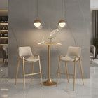Zuo Desi Barstool - Beige/Gold - Set of 2-Assembly required