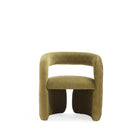 Manhattan Comfort - Chaise de salle à manger Corvette 28,7 po style milieu du siècle moderne, revêtement en velours - Vert olive-Chaise de salle à manger mi-siècle moderne pour usage dans la salle à manger et le salon