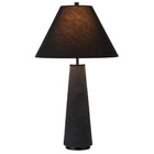 Hudson&Canal - Lampe de table monochrome Ingalls de 71 cm de haut avec abat-jour en tissu, - Noir mat/noir-Associé à un abat-jour tambour en tissu noir assorti