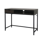 Simply Writing Desk - Expresso-Bureau en MDF expresso avec cadre en métal robuste