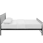 Modway Estate Queen Bed - Brown-Integrated Headboard/Footboard