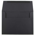 JAM Paper A6 Premium Invitation Envelopes - 4 3/4 x 6 1/2 - Smooth Black - 100 Pack-Perfect to leave a lasting impression on any invitation or card