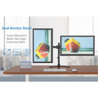 ShoppingAll Dual LCD LED Monitor Mount Stand with 2 Adjustable Arms for 13"-32" Monitors - Black-9