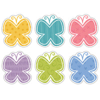 TREND enterprises Garden Butterflies Mini Accents Variety Pack - 3"  - 36 Pack-Inspired by nature, these friendly butterflies float in with colour and joy