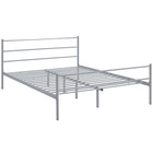Modway Alina Platform Queen Bed Frame - Grey-Rustic Cottage Metal Platform Bed