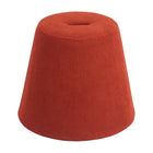 Zuo Upela Ottoman - Red-Comfy and durable polyester fabric