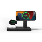 mophie - Snap+ support 3-en-1 avec BYO montre - Noir-Il fournit jusqu'à 5W à 15W de puissance à votre téléphone, vos écouteurs et votre montre connectée