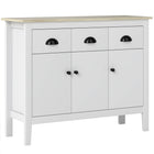 HOMCOM 39.4" L Sideboard Buffet Cabinet with Storage - White-Oak top modern style enhances any room's aesthetic appeal
