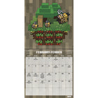 DateWorks 2026 16-Month Mini Wall Calendar - 7" x 7" - Minecraft - Bilingual-Entertainment
