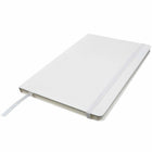 JAM Paper Hardcover Large Journal Notebook with Elastic - 100 Lined Sheets - 5 7/8" x 8 1/2" - White-Quantity: Sold Individually | 100 ruled / lined paper pages.
