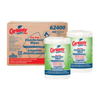 Certainty Biodegradable Plus Disinfectant Wipes - 8" x 6" - 400 Wipes per Roll - 2 Pack-Kills 99.9% of bacteria in 15 seconds
