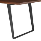 Modway Viggo 60" Live Edge Acacia Wood Acacia Wood Dining Table - Black Walnut-8