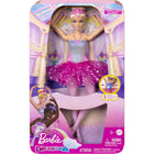 Mattel Barbie Dreamtopia Twinkle Lights Ballerina (Blonde Hair)-Press a button on the ballerina's waist and watch as her bodice lights up! She comes with five light shows that feature different color variations.
