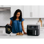 Ninja - Foodi 6-en-1 8 pintes. Friteuse à air à 2 paniers avec technologie DualZone - Noire-Deux paniers de cuisson de 4 pintes pour une capacité de 8 pintes