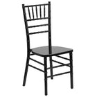 Flash Furniture - Chaise Chiavari de la série HERCULES en bois noir-Capacité de poids de 1100 lb