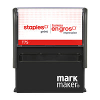 Staples Print Custom Stamps-Choose from a variety of colours and sizes
