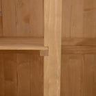 Outsunny - Abri de jardin en bois - 4 x 1,5 ft avec deux fenêtres - Bois naturel-Fermetures magnétiques sur les deux portes, avec deux petites fenêtres pour laisser entrer la lumière  
