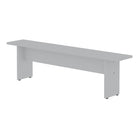 Manhattan Comfort Nomad 67.91" Modern Dining Bench - White-Modern Modern Dining Bench for Dining Room Use