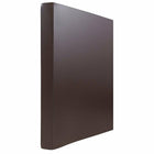 JAM Paper Italian Leather 3 Ring Binder, 3/4", Dark Brown (369231777)-Red Italian leather 3 ring binder - 3/4" wide