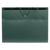 Staples 5 Pocket Expanding Folder - Letter Size - Green-5 tabs for efficient access to any document