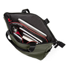 Bugatti x Edition22 - Business Tote Bag Convertible Into A Backpack - Khaki-Waterproof/Weather-Resistant rubberized vegan leather