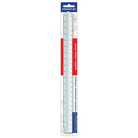 STAEDTLER Scale - Triangular - Ruled - 12"-12-inch triangular scale in Staedtler's student series is ideal for students of architecture