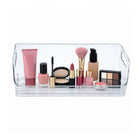 Azar Small Stackable Plastic Wide Pantry Storage Bin - 5" x 12.87"x 5.5" - Clear - 4 Pack-4