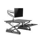 TygerClaw Sit Stand Desktop Workstation (LCD140339A)-Stepless height settings for your free height adjustment