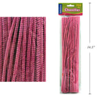 Selectum Pipe Cleaners - 12" - Pink - 100 Pack-Pink