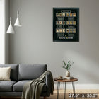 Original Six Collage with 6 Pins - Framed Print - 27" x 35"-Ready to hang - arrives fully assembled