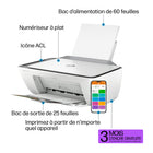 HP - Imprimante Colour InkJet tout-en-un couleur sans fil DeskJet 2855e, numériseur, copieur, idéal pour la maison - 3 mois d’encre gratuite-HP APP: Imprimez, numérisez, photocopiez ou télécopiez directement de votre téléphone intelligent avec l’application d’impression la plus facile à utiliser