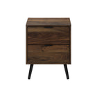 Monarch Specialties - Table d'appoint en stratifié à 2 tiroirs 24 po - Noyer-Dotée de deux tiroirs de rangement spacieux avec poignées encastrées, cette table d'appoint permet d'organiser les objets essentiels et de désencombrer l'espace, tout en conservant une apparence élégante
