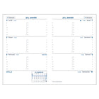 Quo Vadis Sapa X Weekly Planner - 9 cm W x 14 cm H - Assorted Colours - French-2 colour grid on white paper
