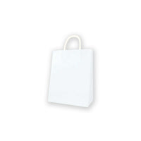 Millbrook Studios Kraft Bags - Medium - White - 12 Pack (00504)-10.13" x 4.75" x 7.88"