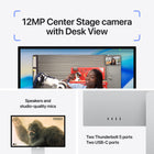 Apple Studio Display 27" 5K Retina with Standard Glass & Tilt-Adjustable Stand-Six-Speaker Sound: Four force-cancelling woofers produce bold bass, and two high-performance tweeters deliver accurate mids and crisp highs