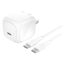 Belkin 45W USB Fast Wall Charger with 1m USB-C to USB-C Cable -Compact size with foldable prongs that make it great for travel