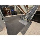 Edgewood Purcell Heavy Traffic Indoor Nylon Carpet Mat - 3' 4" W x 6' L - Charcoal with Black Edging -Polyamide (pa6) tufted level loop pile with vinyl PVC backing