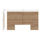 Nexera James Headboard - Queen Size - Brown Oak-7