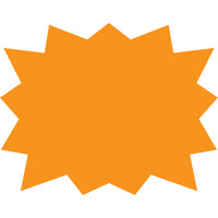 Cosco - Panneau Burst avec kit de piquet en métal - 15 po x 19 po - Orange - Paquet de 3-Ces panneaux en forme d’éclat présentent une couleur orange vive et une forme audacieuse pour attirer l’attention dans les environnements extérieurs