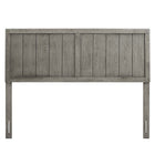 Modway Robbie Wood King Headboard - Grey-Assembly Required