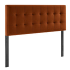 Modway Lily Stain-Resistant Performance Velvet King Size Headboard - Rust-Stain-Resistant Performance Velvet Upholstery