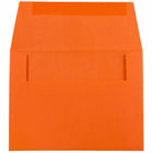 JAM Paper A2 Coloured Invitation Envelopes - 4.375 x 5.75 - Orange Recycled - 50 Pack-These envelopes are perfect for RSVP's, greeting cards, event invitations, weddings or any other announcement