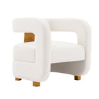 Manhattan Comfort Amirah 28.94" Modern Velvet Upholstered Accent Chair - White - 2 Pack-10