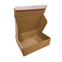 Reliabag - Boîtes d'expédition en papier kraft ondulé auto-adhésives - 13" x 10" x 4" - Paquet de 40-Léger, écologique, durable et robuste