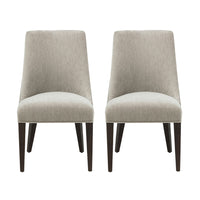 Manhattan Comfort Beever 22" Modern Chenille Upholstered Dining Chair - Taupe - Set of 2-Modern Dining Chair with Backrest Perfect for Dining Room Use. Set of 2