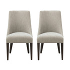Manhattan Comfort - Lot de 2 chaises de salle à manger modernes Beever 22 po en chenille taupe-Chaise de salle à manger moderne avec dossier parfaite pour la salle à manger lot de 2