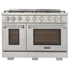Kucht 48" KFX-X Series Pro Style Propane Gas Range - Stainless Steel-New true simmer burners for precise low heat cooking