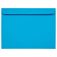 JAM Paper - Enveloppes lisses Brite Hue en papier recyclé de format invitation, 9 x 12 po, bleu, 100 par paquet-Bleu