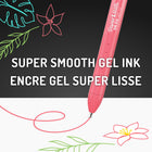 Paper Mate Inkjoy Gel Bright! Retractable Pens - Assorted Colours - 6 Pack-Medium point (0.7mm) and retractable tip